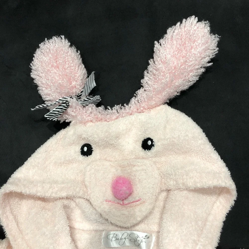 BABY STEPS BATHTIME BUNNY HOODED SPA BABY ROBE